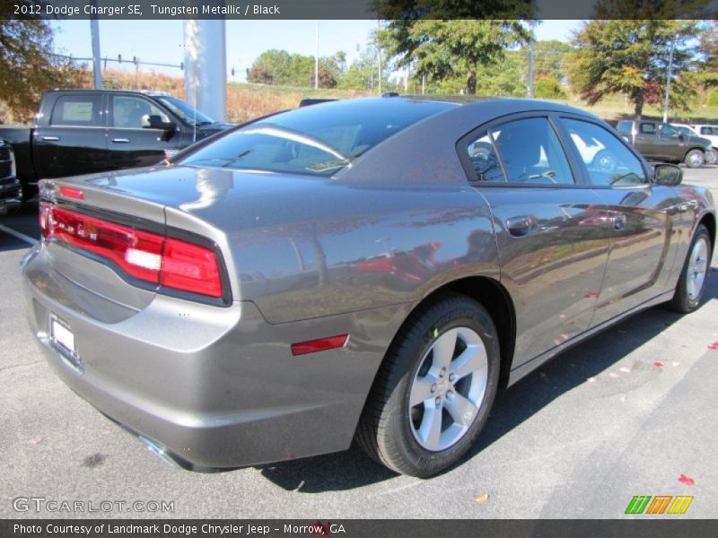Tungsten Metallic / Black 2012 Dodge Charger SE