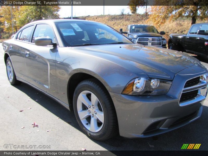 Tungsten Metallic / Black 2012 Dodge Charger SE