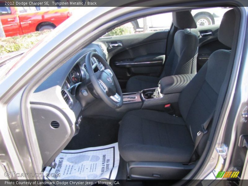 Tungsten Metallic / Black 2012 Dodge Charger SE