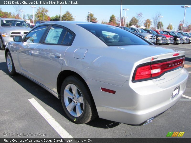 Bright Silver Metallic / Black 2012 Dodge Charger SE