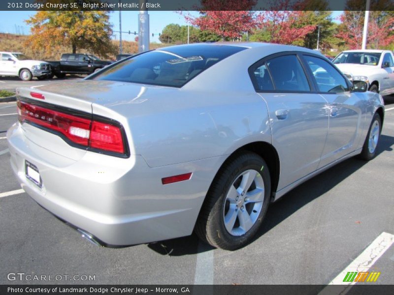 Bright Silver Metallic / Black 2012 Dodge Charger SE