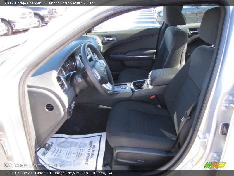 Bright Silver Metallic / Black 2012 Dodge Charger SE