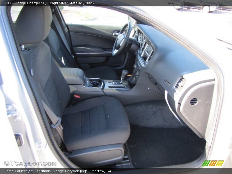 Bright Silver Metallic / Black 2012 Dodge Charger SE