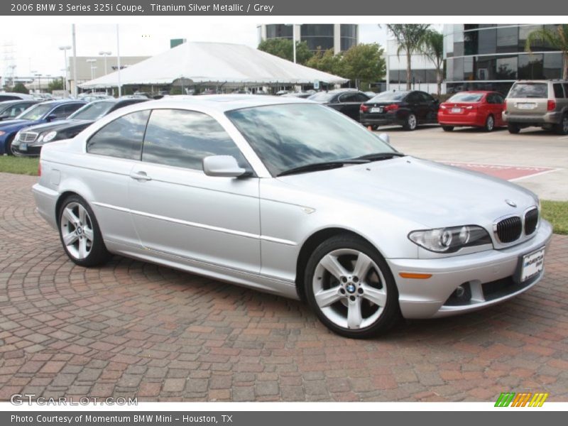 Titanium Silver Metallic / Grey 2006 BMW 3 Series 325i Coupe