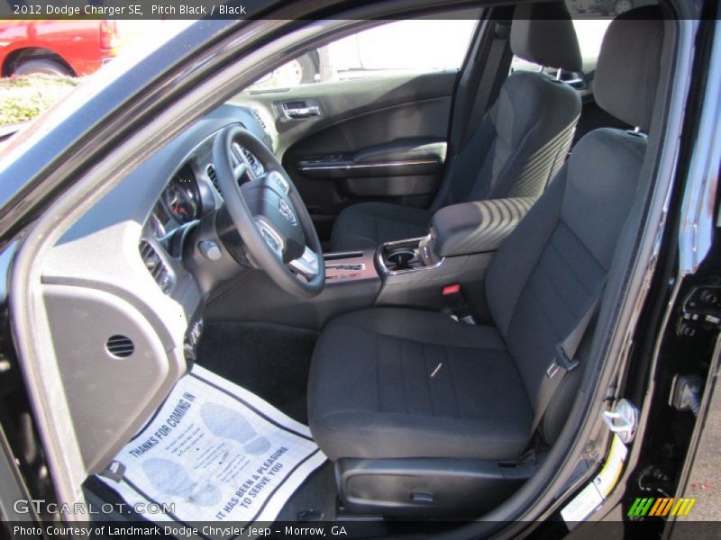 Pitch Black / Black 2012 Dodge Charger SE