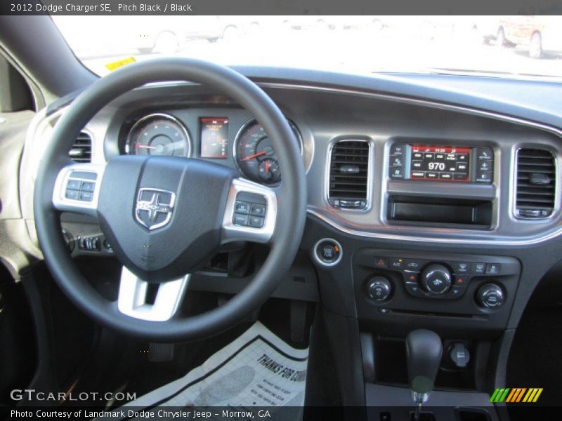Pitch Black / Black 2012 Dodge Charger SE