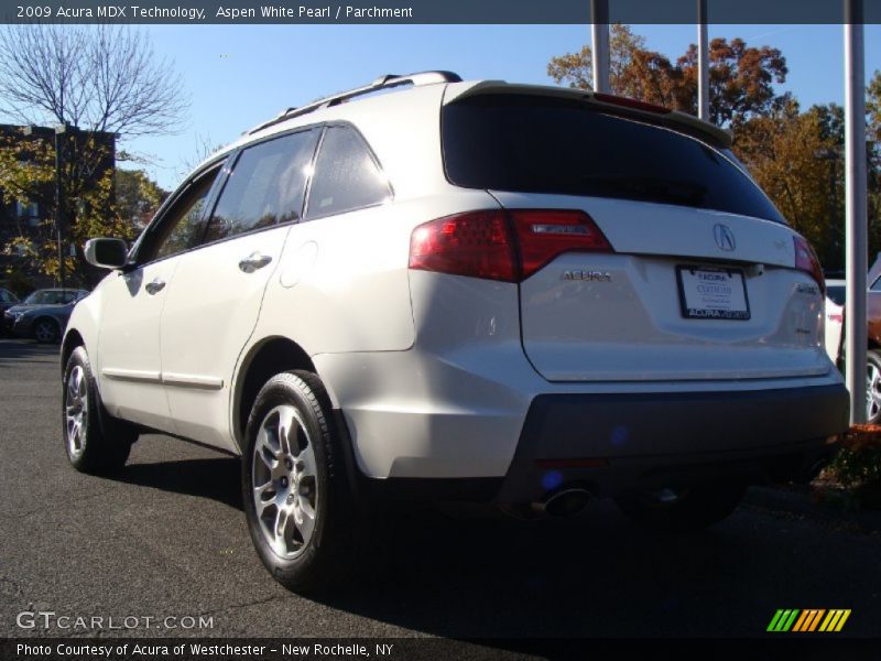 Aspen White Pearl / Parchment 2009 Acura MDX Technology