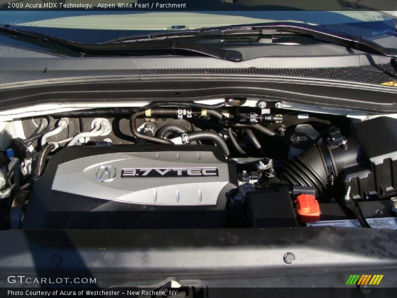 Aspen White Pearl / Parchment 2009 Acura MDX Technology