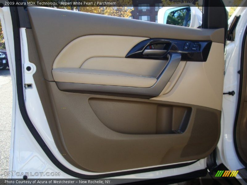 Aspen White Pearl / Parchment 2009 Acura MDX Technology