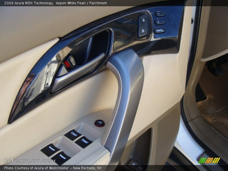 Aspen White Pearl / Parchment 2009 Acura MDX Technology