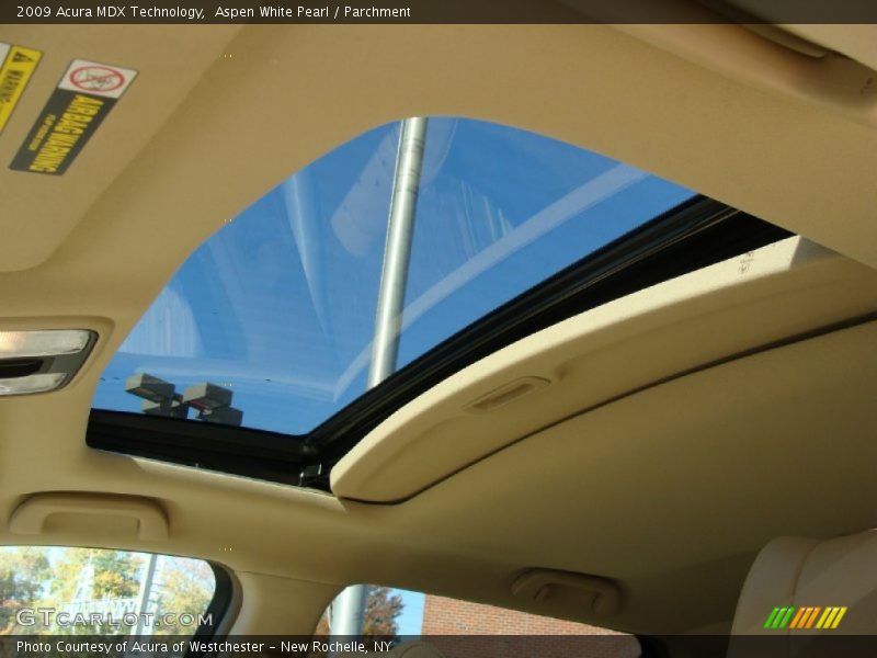 Aspen White Pearl / Parchment 2009 Acura MDX Technology