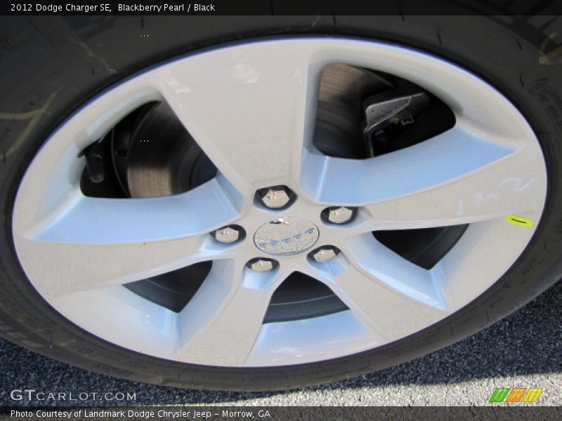 Blackberry Pearl / Black 2012 Dodge Charger SE