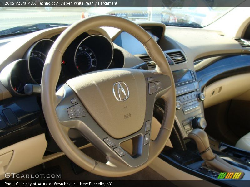 Aspen White Pearl / Parchment 2009 Acura MDX Technology
