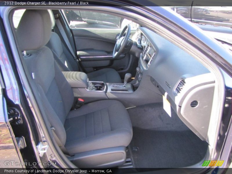 Blackberry Pearl / Black 2012 Dodge Charger SE