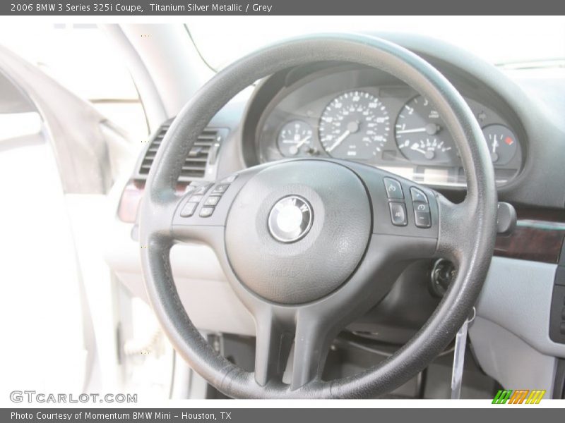 Titanium Silver Metallic / Grey 2006 BMW 3 Series 325i Coupe