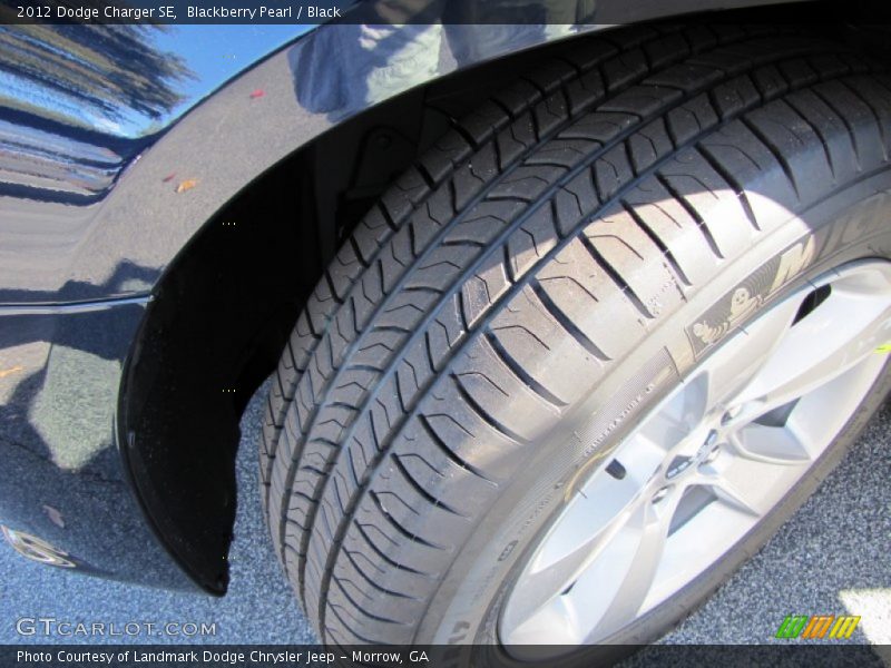 Blackberry Pearl / Black 2012 Dodge Charger SE