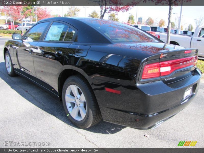 Pitch Black / Black 2012 Dodge Charger SE