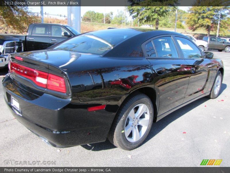 Pitch Black / Black 2012 Dodge Charger SE