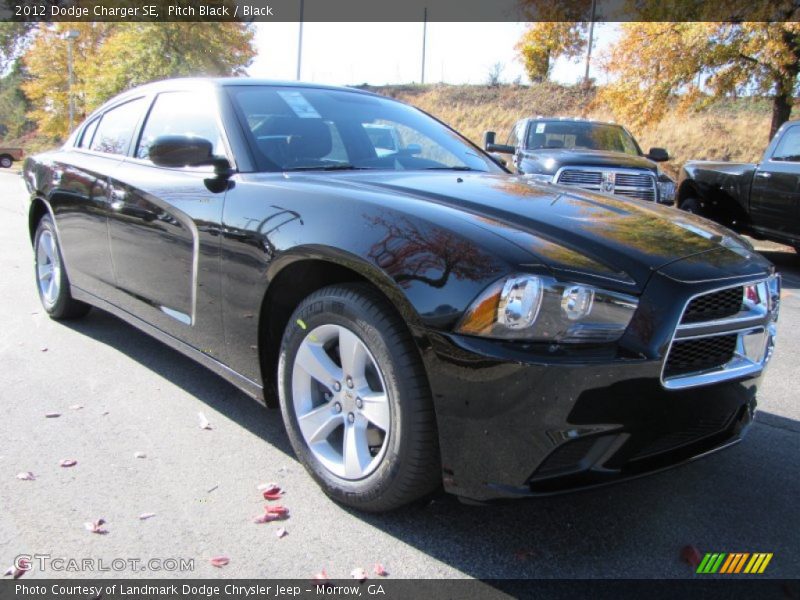 Pitch Black / Black 2012 Dodge Charger SE