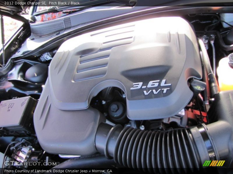 Pitch Black / Black 2012 Dodge Charger SE