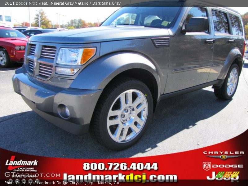 Mineral Gray Metallic / Dark Slate Gray 2011 Dodge Nitro Heat