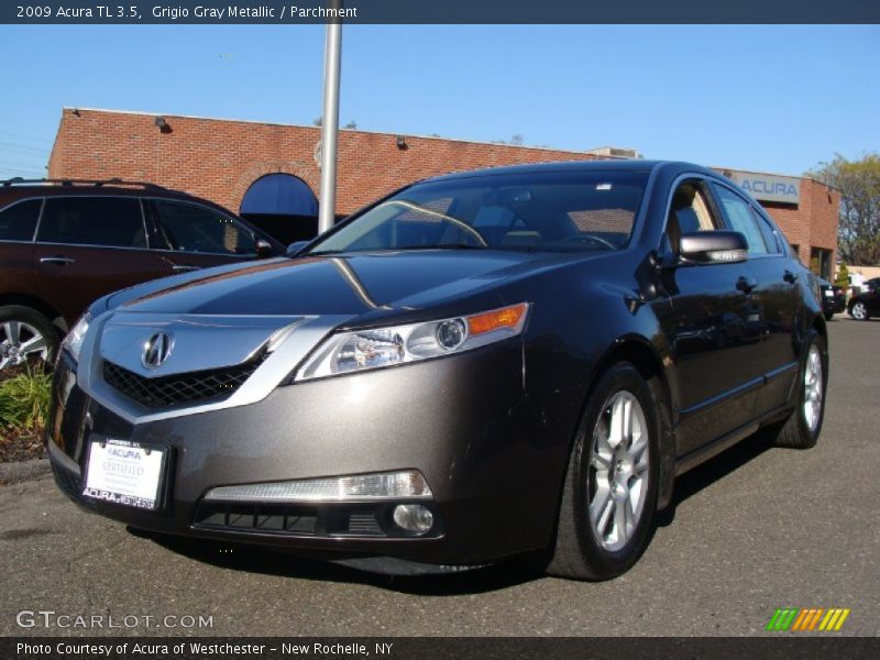 Grigio Gray Metallic / Parchment 2009 Acura TL 3.5