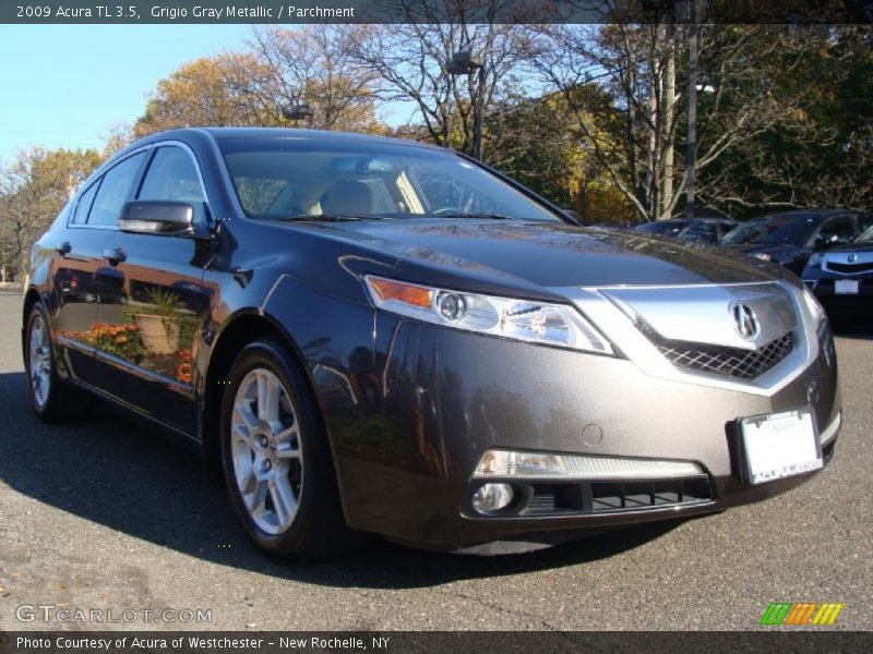 Grigio Gray Metallic / Parchment 2009 Acura TL 3.5