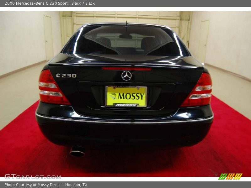 Black / Black 2006 Mercedes-Benz C 230 Sport