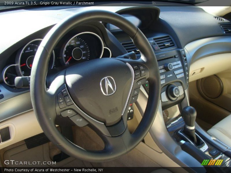 Grigio Gray Metallic / Parchment 2009 Acura TL 3.5