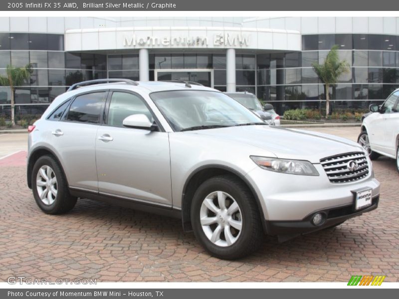 Brilliant Silver Metallic / Graphite 2005 Infiniti FX 35 AWD