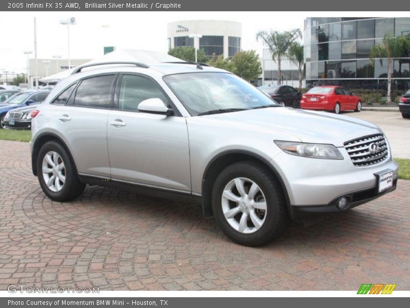 Brilliant Silver Metallic / Graphite 2005 Infiniti FX 35 AWD