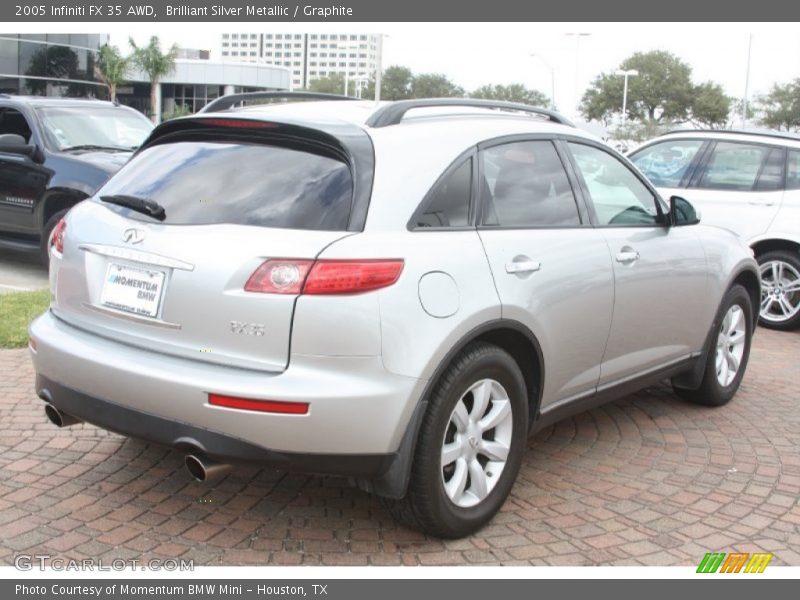 Brilliant Silver Metallic / Graphite 2005 Infiniti FX 35 AWD