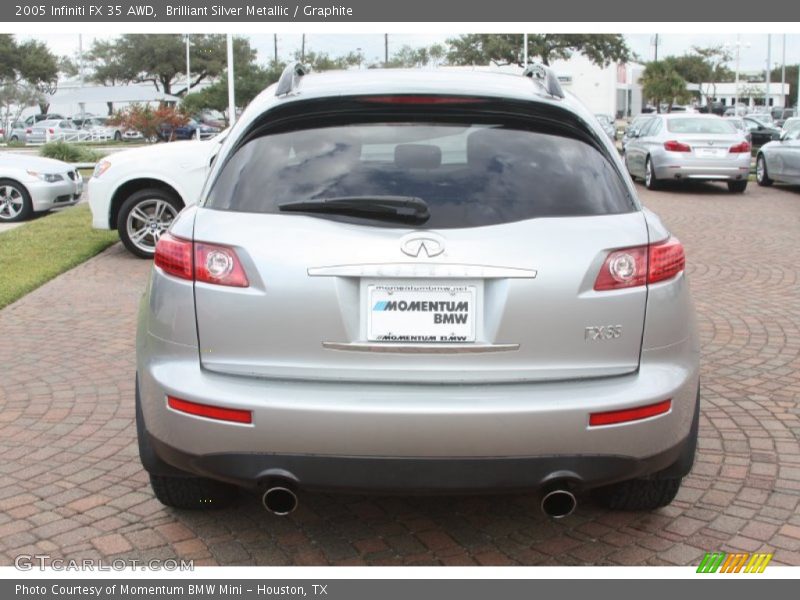 Brilliant Silver Metallic / Graphite 2005 Infiniti FX 35 AWD