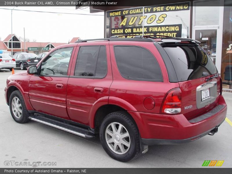 Crimson Red Pearl / Medium Pewter 2004 Buick Rainier CXL AWD