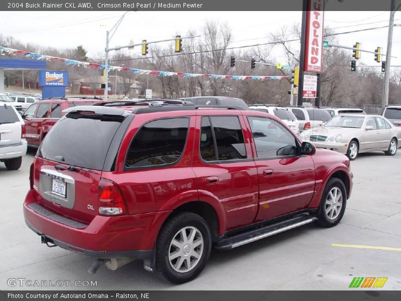 Crimson Red Pearl / Medium Pewter 2004 Buick Rainier CXL AWD