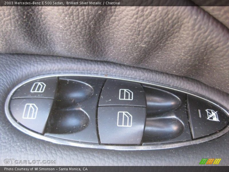 Brilliant Silver Metallic / Charcoal 2003 Mercedes-Benz E 500 Sedan