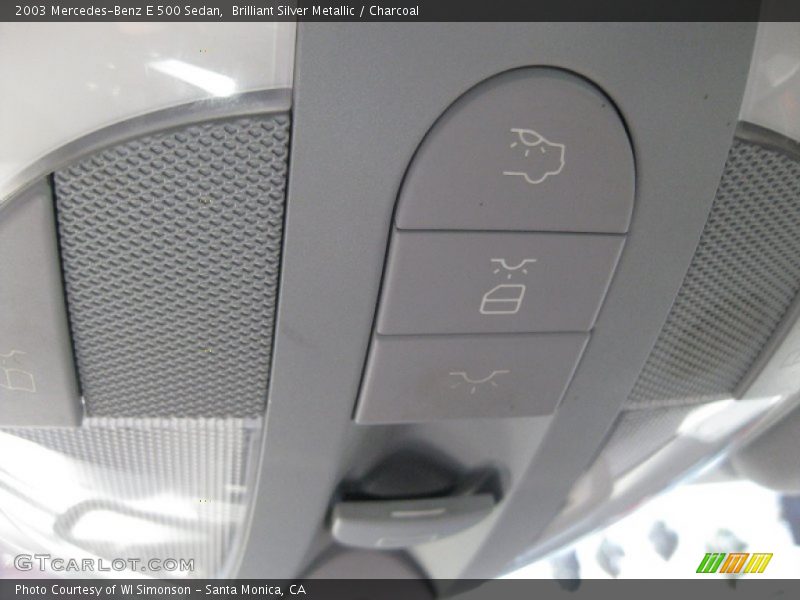 Brilliant Silver Metallic / Charcoal 2003 Mercedes-Benz E 500 Sedan