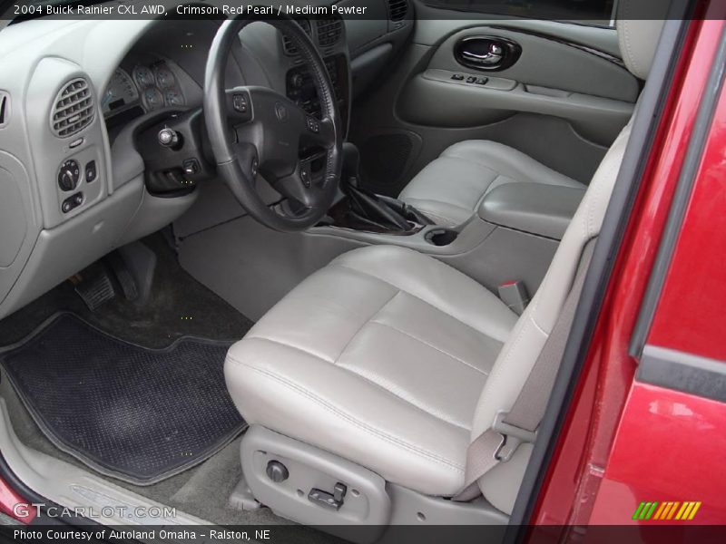 Crimson Red Pearl / Medium Pewter 2004 Buick Rainier CXL AWD
