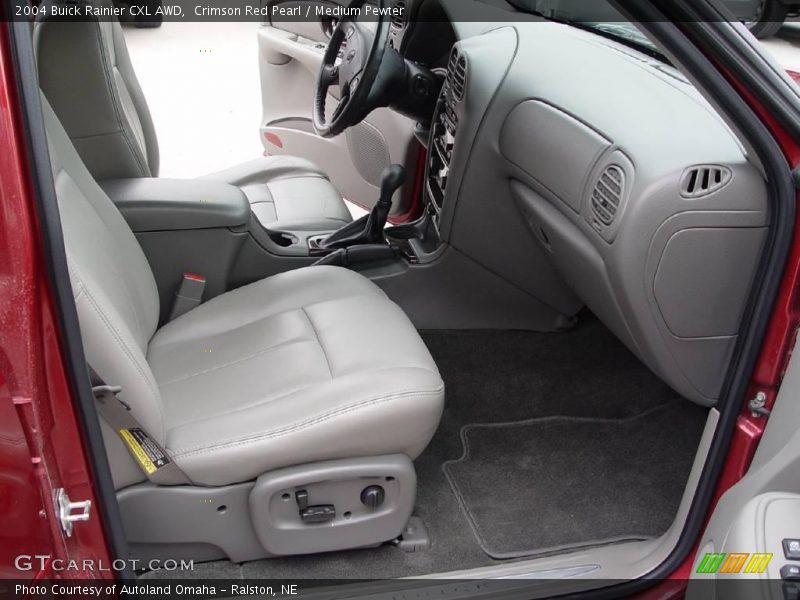 Crimson Red Pearl / Medium Pewter 2004 Buick Rainier CXL AWD