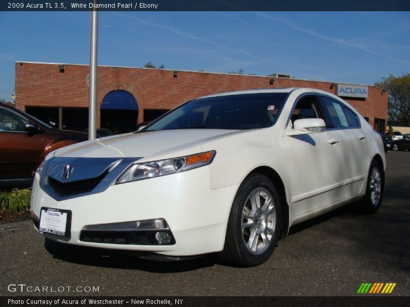 White Diamond Pearl / Ebony 2009 Acura TL 3.5