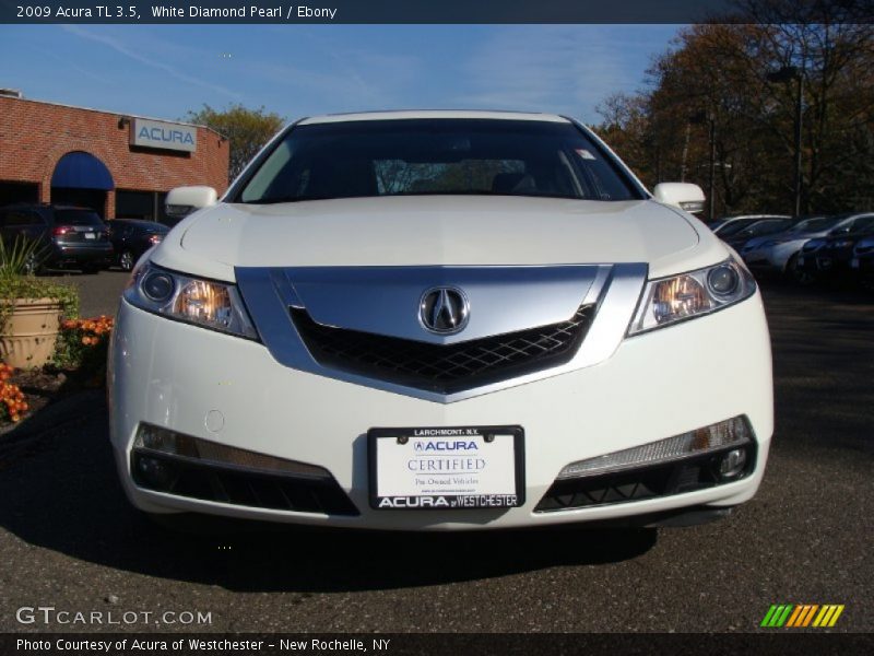 White Diamond Pearl / Ebony 2009 Acura TL 3.5