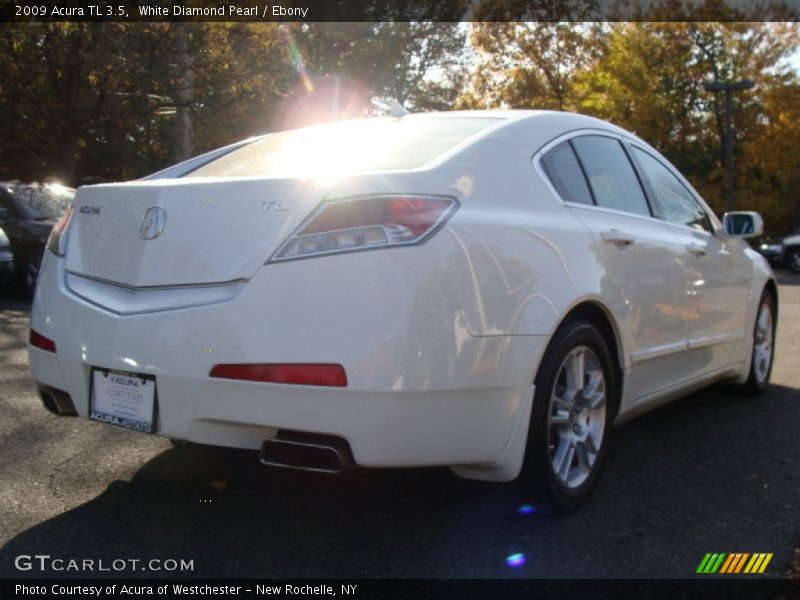 White Diamond Pearl / Ebony 2009 Acura TL 3.5