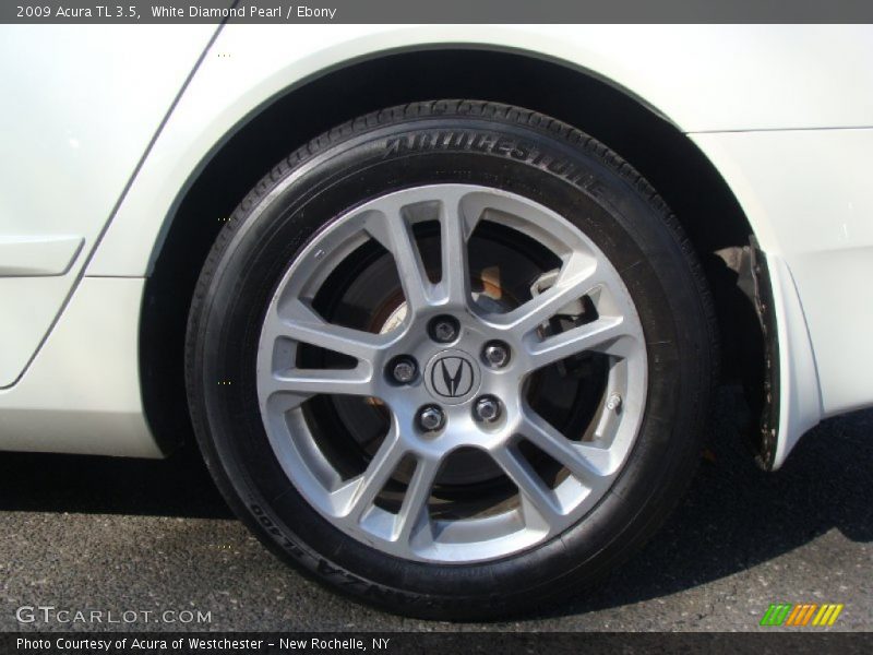White Diamond Pearl / Ebony 2009 Acura TL 3.5