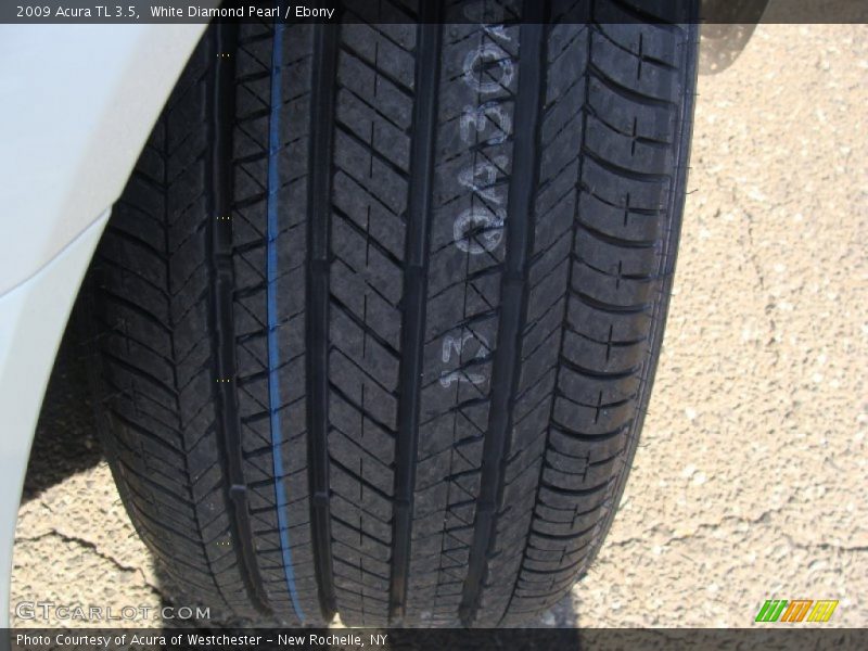 White Diamond Pearl / Ebony 2009 Acura TL 3.5