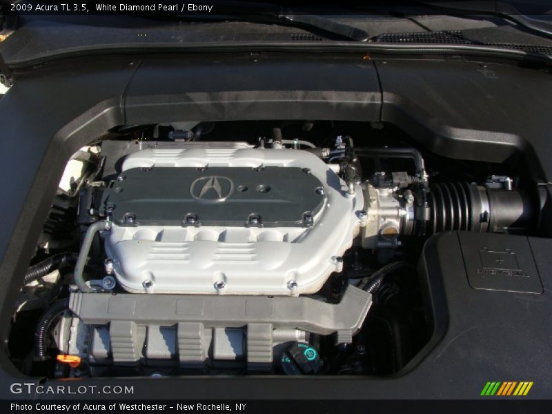White Diamond Pearl / Ebony 2009 Acura TL 3.5
