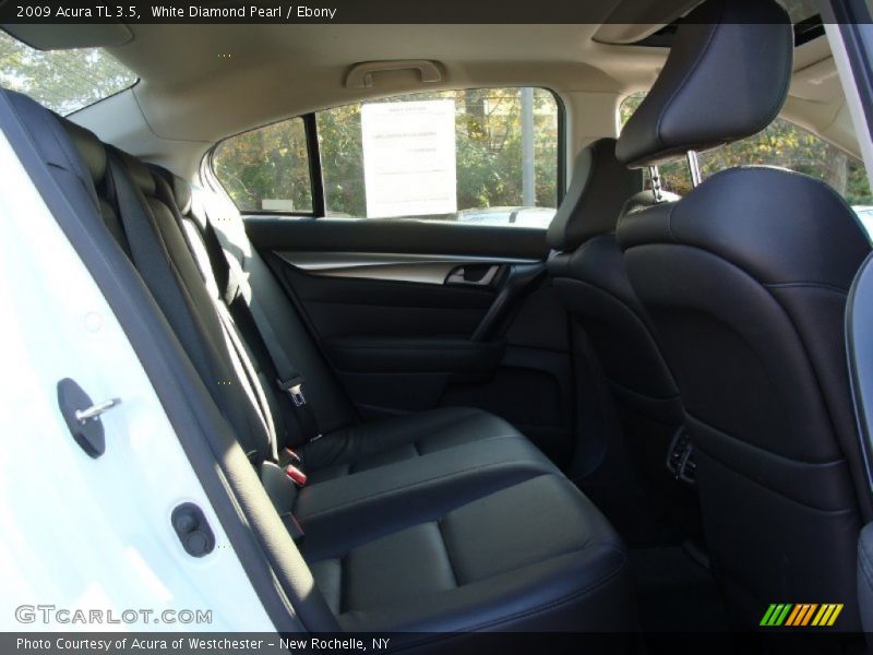 White Diamond Pearl / Ebony 2009 Acura TL 3.5