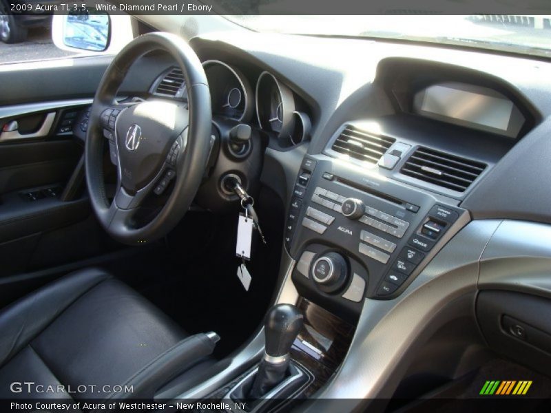 White Diamond Pearl / Ebony 2009 Acura TL 3.5