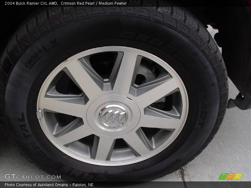 Crimson Red Pearl / Medium Pewter 2004 Buick Rainier CXL AWD
