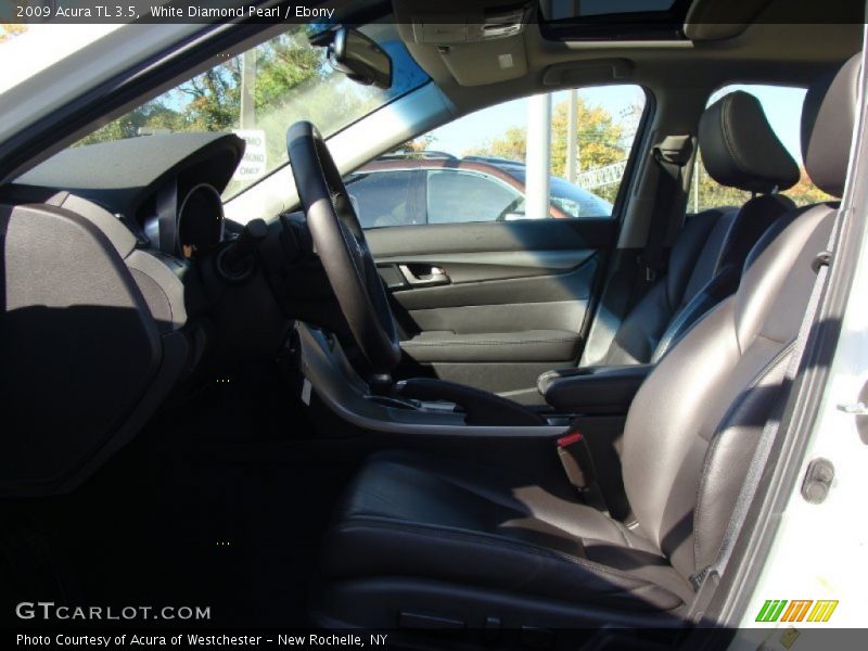 White Diamond Pearl / Ebony 2009 Acura TL 3.5