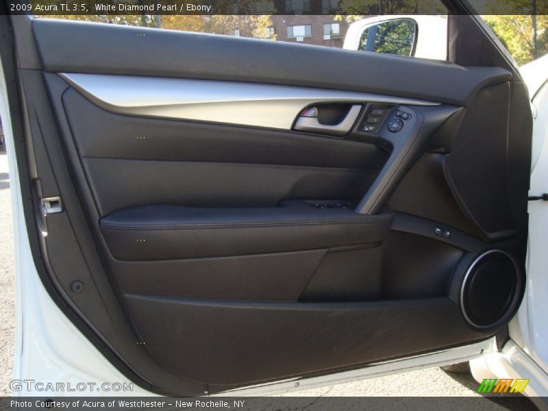 White Diamond Pearl / Ebony 2009 Acura TL 3.5